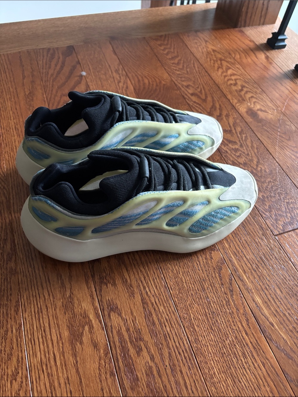 Yeezy Kids Sneakers in Black and Light Yellow